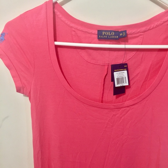 Polo women's XS full length cotton scoop neck casual quarter sleeve shirt dress - Picture 4 of 5